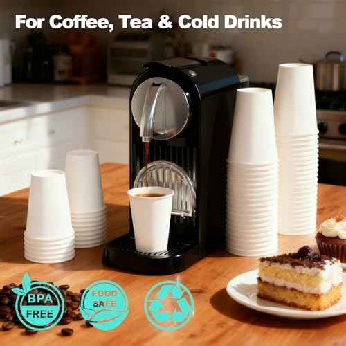 100 Count 8 oz Coffee Cups