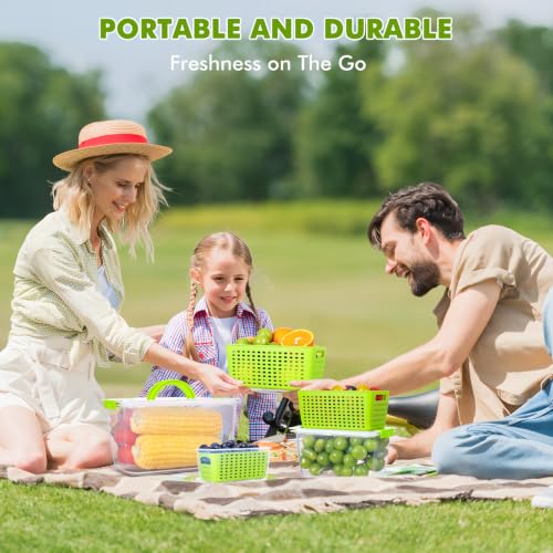 Produce containers for fridge (135.2561 Fl Oz)