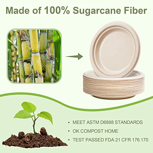 Disposable Paper Plates 9 inch (50 Count)