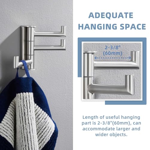 Swivel Towel Hook Brushed Nickel
