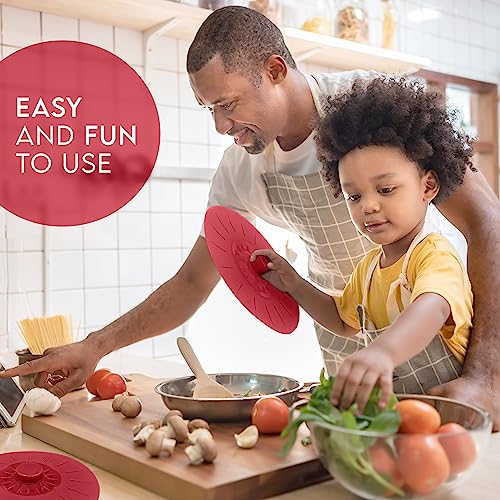Silicone Bowl Lids Red (6 Count)
