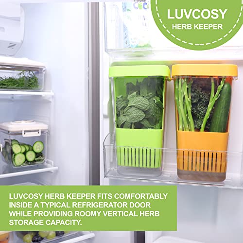 Fresh Herb Keeper for Refrigerator (2 Count)