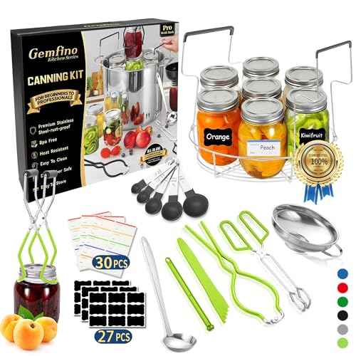 Canning Supplies Starter Kit with Canning Rack