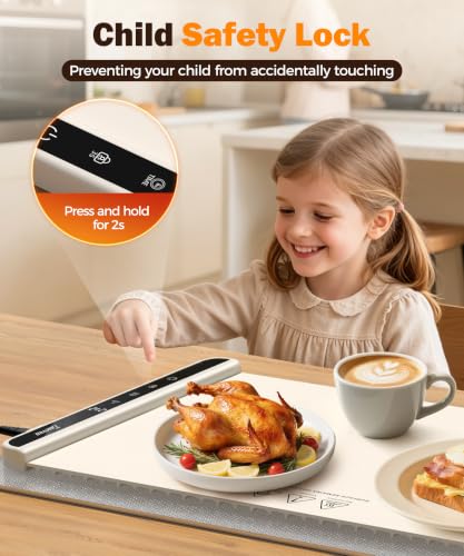 Electric Food Warming Mat 26"x15"