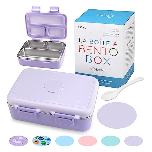 Small Stainless Steel Bento Box Lunch Container Baby Toddlers Purple