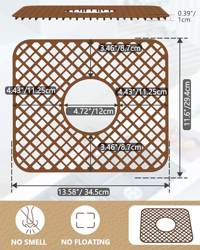 2 Pack Silicone Sink Mat Protector for Kitchen Sink (2 Count)