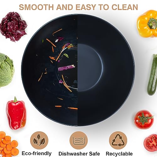 11.3" Extra Large Salad Bowl with Wooden Lid & Servers (208 Count)