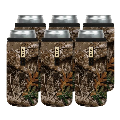 CanSok 6 Pack Sleeve for Beer & Soda Insulated Neoprene Cover