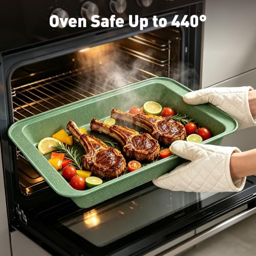 17 Piece Pots and Pans Set Non Stick