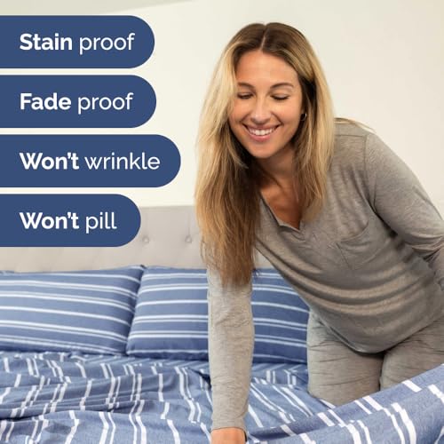 Short Queen Size 4 Piece Bed Sheet Set