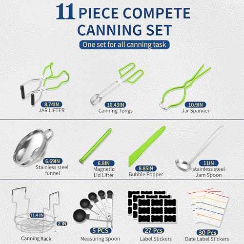 Canning Supplies Starter Kit with Canning Rack