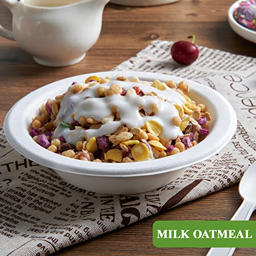 200 Pack 12 OZ Compostable Paper Bowls (200 Count)