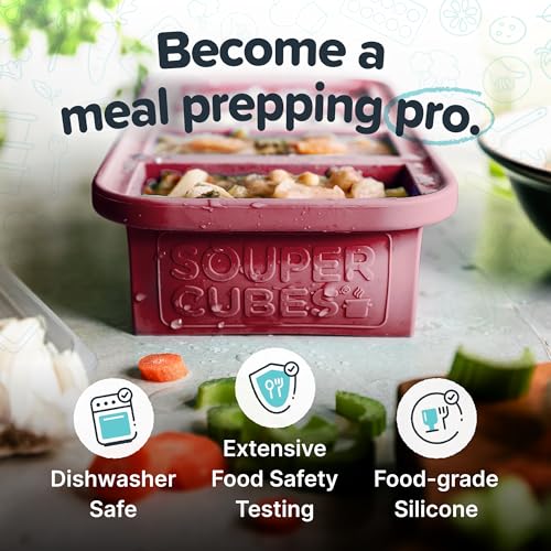 1 Cup Silicone Freezer Tray with Lid