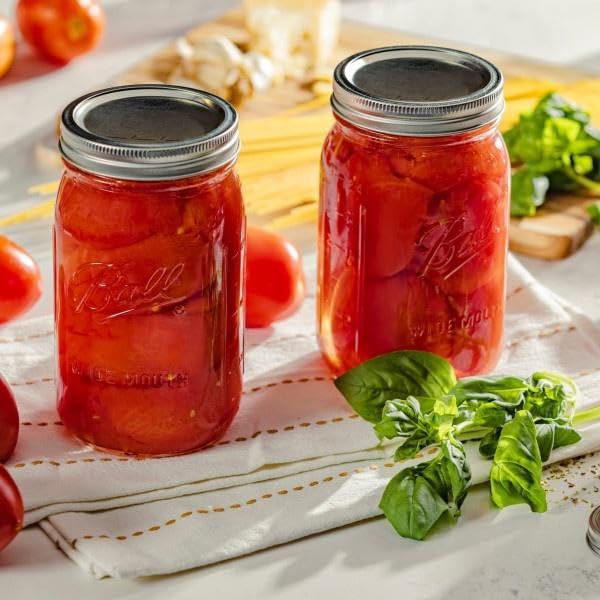 Wide Mouth Glass Mason Jars with Lids and Bands