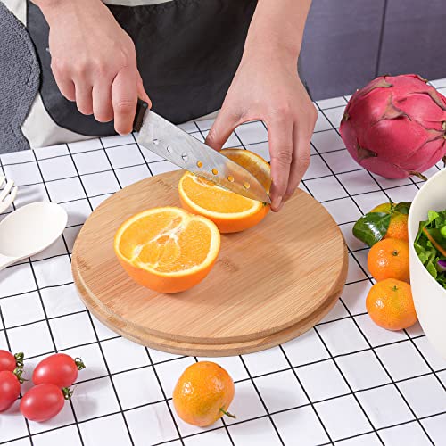 Bamboo Fiber Salad Bowl with Servers Set Large 9.8 inches Nature Bamboo Mixing Bowl with Servers with Lid Spoon and Fork for Fruits