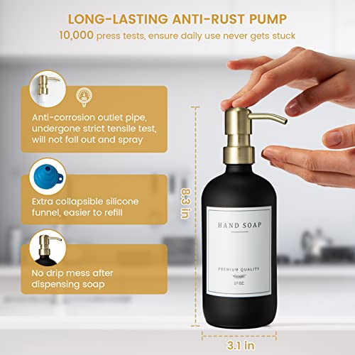 Glass Soap Dispenser for Kitchen
