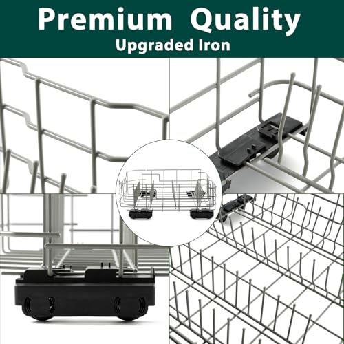 Upgraded WD28X34744 WD28X26099 Lower Rack Replacement Parts for GE Dishwasher Dishrack 20.7'' D x 21.6'' W GE GDF510PSM0SS GDF510PSJ0SS GDF510PSR0SS WD28X24396 Bottom Drawer Tray Assembly 1 Pack