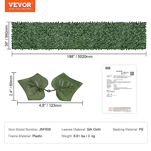 Artificial Ivy Privacy Fence Screen