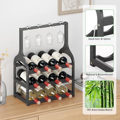 Bamboo Wine Rack Countertop