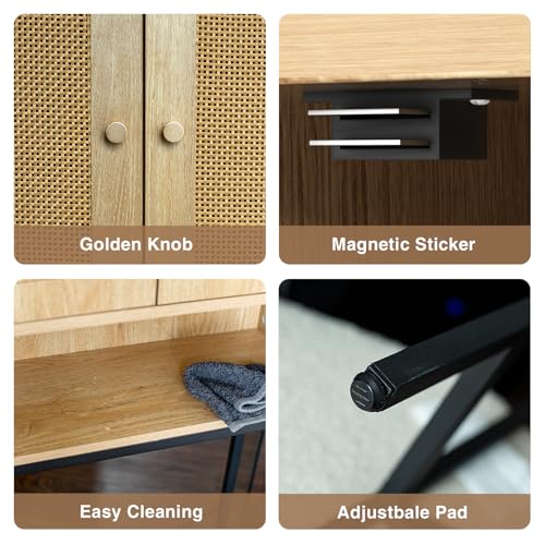 Rattan Toilet Storage Cabinet