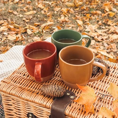 Ceramic Artisan Matte Large Latte Mug Set of 4 (4 Count)