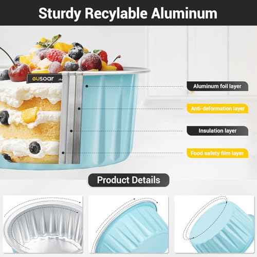Disposable Foil Ramekins with Lids (60 Count)