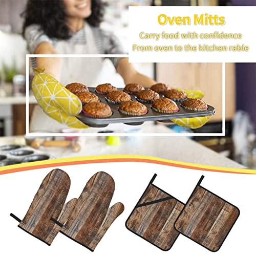 Oven Mitts and Pot Holders Sets of 4 (4 Count)