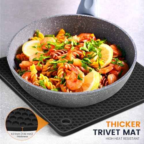 Silicone Trivet Mats 4 Heat Resistant Pot Holders Multipurpose Non