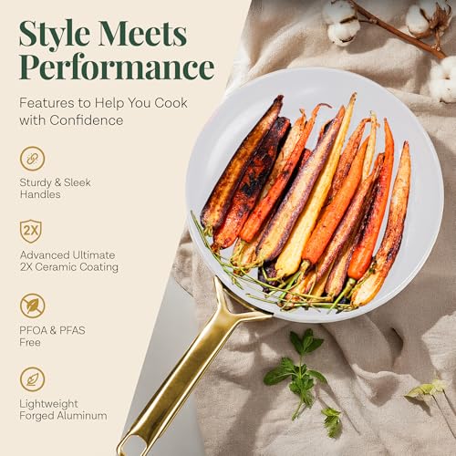 Modern 11 Pc Ceramic Cookware Set