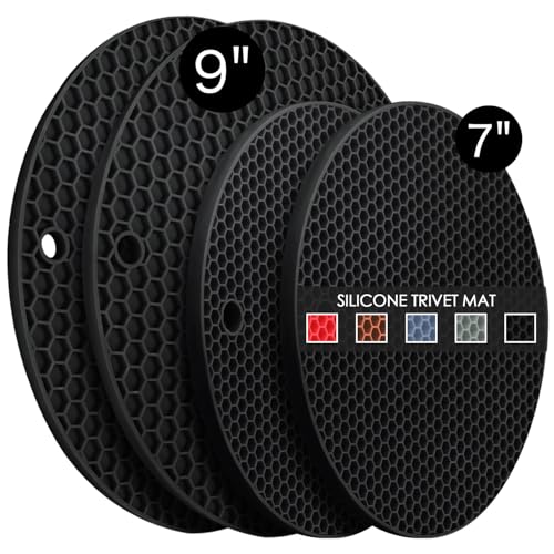 4 Pack Silicone Trivet Mats (4 Count)