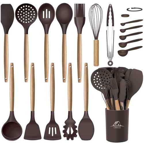 Silicone Cooking Kitchen Utensils Set (17 Count)