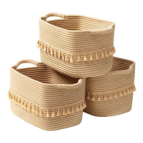 Storage Basket 3 Pack for Organizing (16 Ounce)