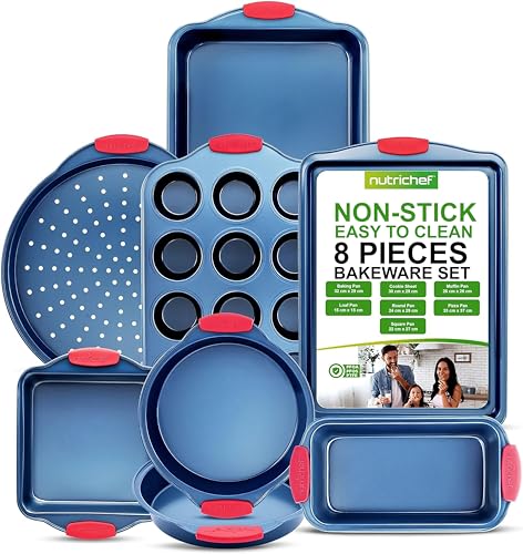 8 Piece Nonstick Baking Pan Set
