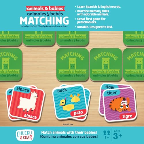 Animals & Babies Memory Matching Game