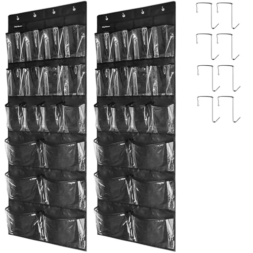 2 Pack Extra Large Hanging Over Door Shoe Organizers (2 Count)