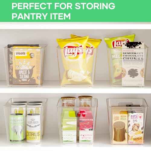 12 Pack Clear Plastic Storage Bins (12 Count)