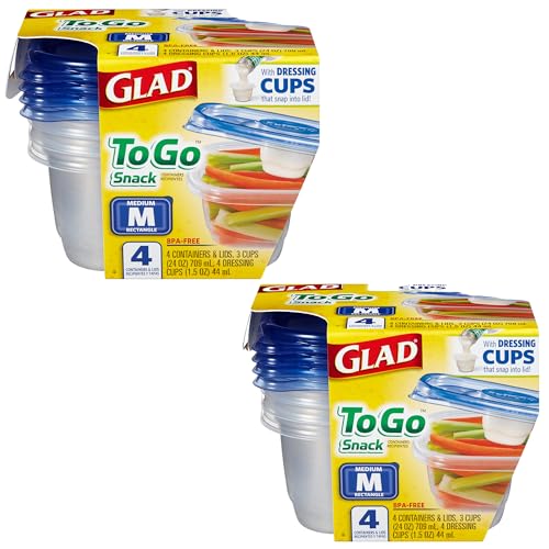 GladWare To Go Medium Rectangle Snack Containers (2 Count)