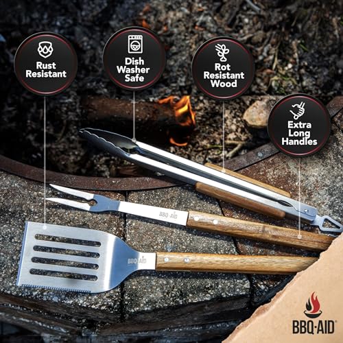 3 piece BBQ Grilling Accessories Set (3 Count)