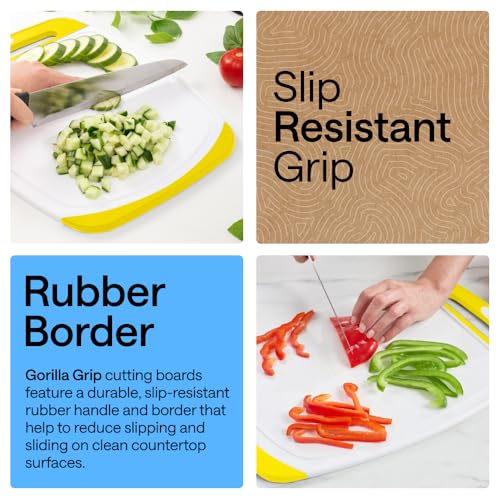 BPA Free Reversible Kitchen Cutting Board (3 Count)