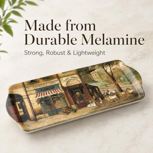 Parisian Scenes Melamine Rectangular Tray