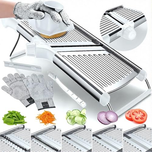 Gramercy Mandoline Slicer for Kitchen with 12 Slice Settings