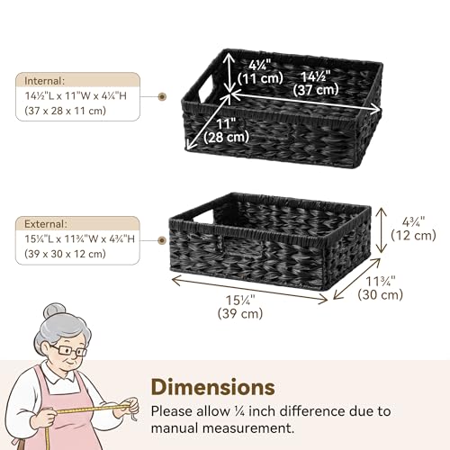 Wicker Storage Baskets for Shelves