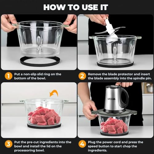 3 Speed Electric Food Processor