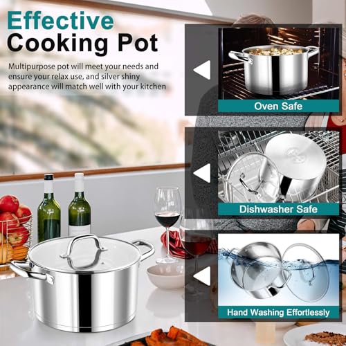 6 Quarts Stock Pot with Lid