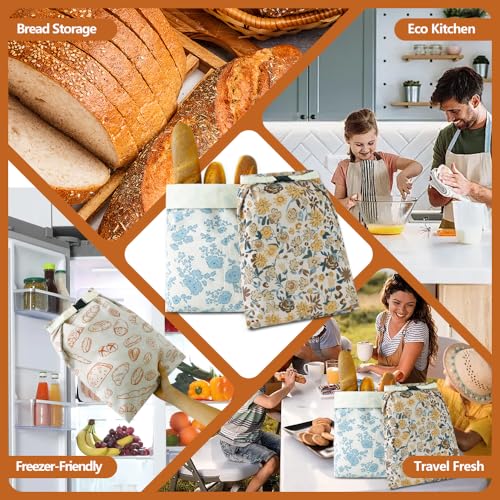 Beeswax Bread Bags for Homemade bread (2 Count)
