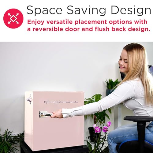 Coral EFR176 AMZ EFR176 Retro Mini Refrigerator