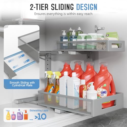 2 Pack Under Sink Storage Organizer (2 Count)