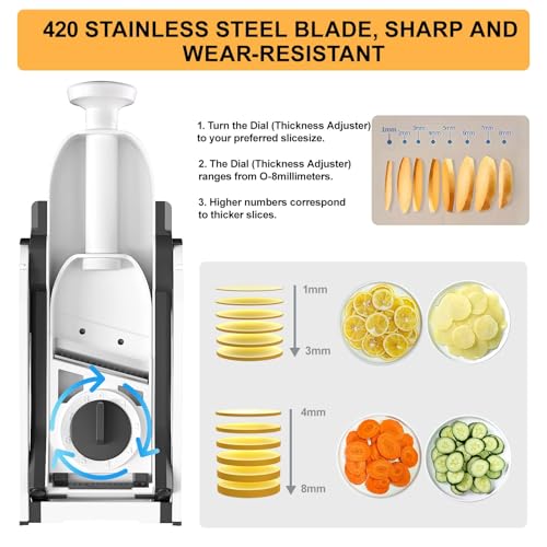 Safe Mandoline Slicer for Kitchen