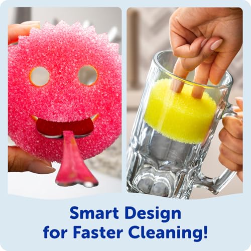 Scrub Mommy Kitchen Sponges for Dishes & Wiping Spills (7 Count)