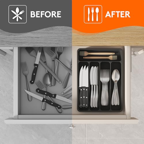 Silverware Drawer Organizer Tray